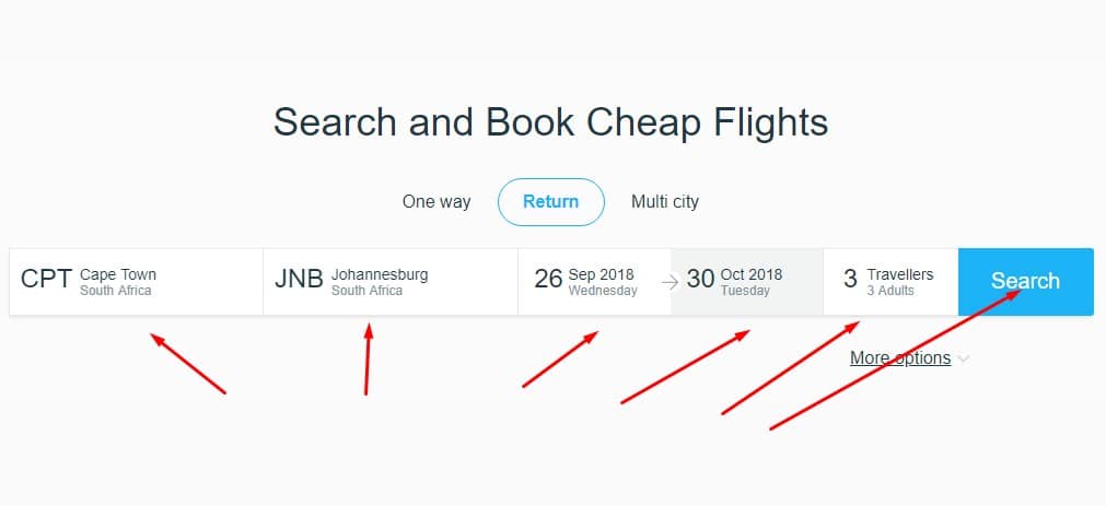 one way flight search