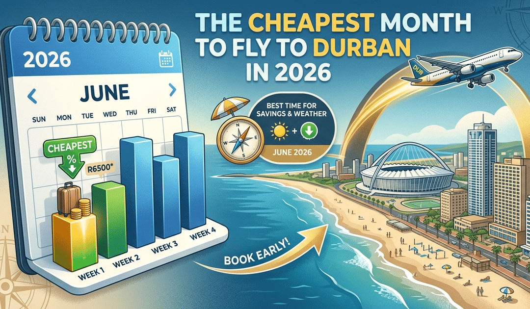 cheapest month to fly to durban 2026